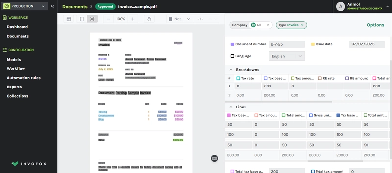 GPT-4o vs Claude Sonnet 3.5 vs Invofox: Best Document Parsing APIs (Python Invoice Parsing Examples) GPT-4o vs Claude Sonnet 3.5 vs Invofox: Best Document Parsing APIs (Python Invoice Parsing Examples)